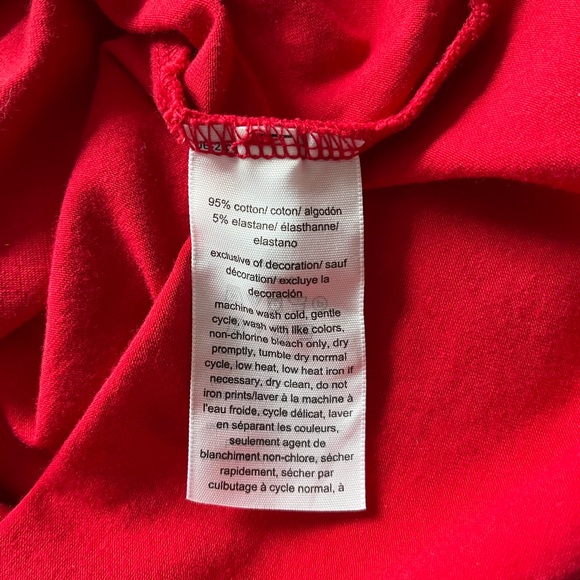 EUC Tommy Hilfiger red T-shirt dress size Large - Picture 5 of 9